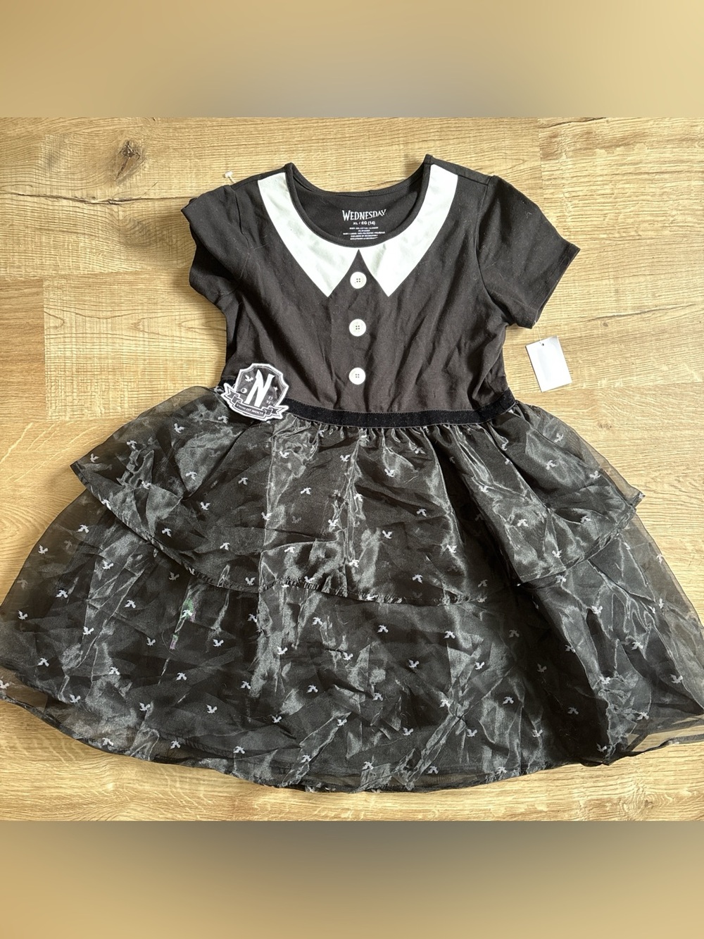 Wednesday-Inspired Girls' Dress Sz XL